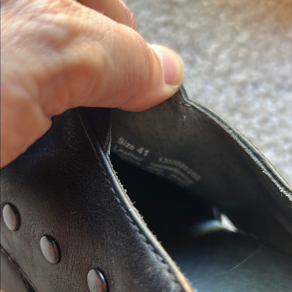 Black leather Dansko high heels - Picture 8 of 9